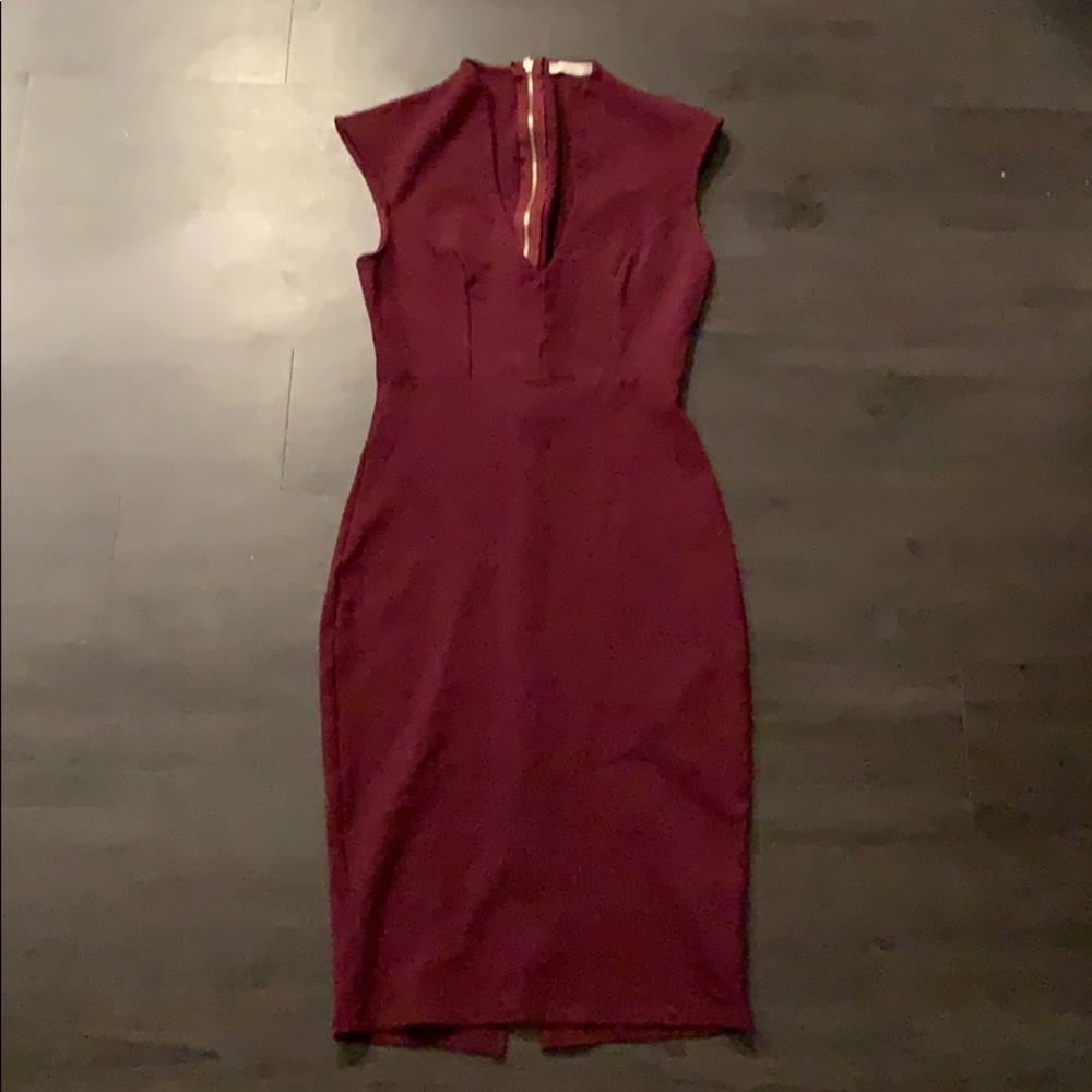 Burgundy Dress